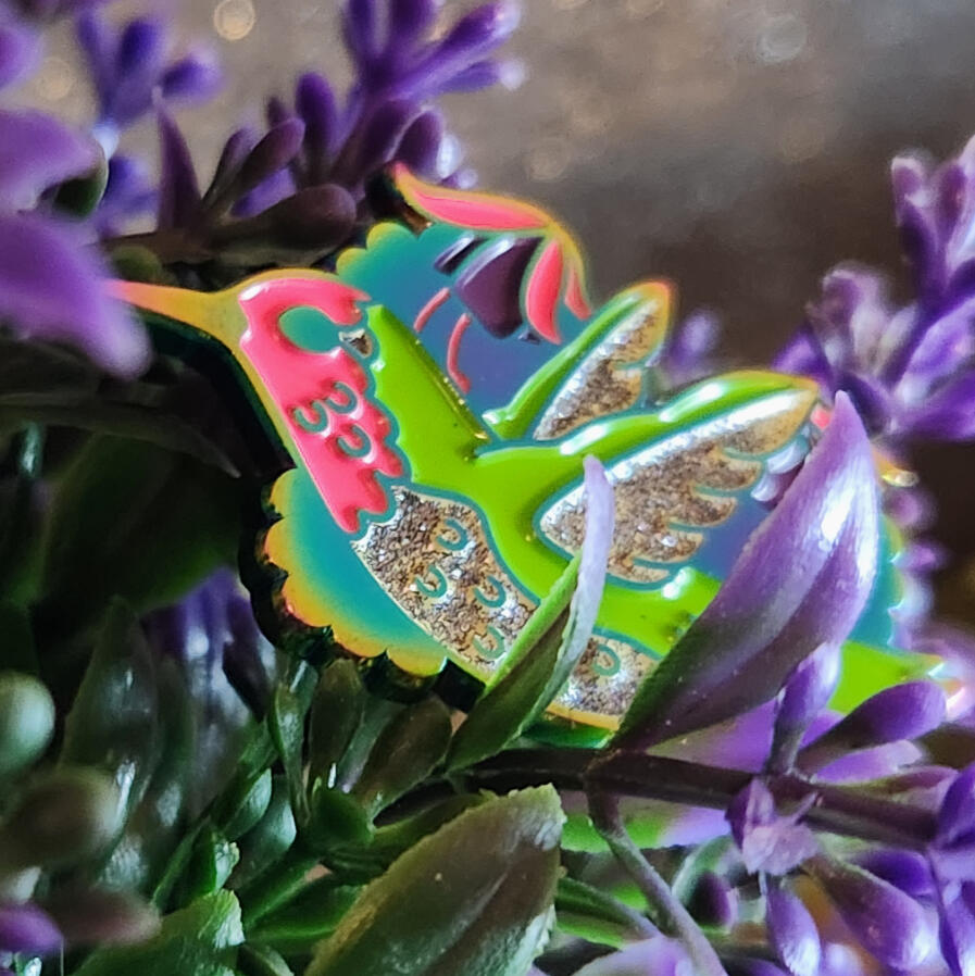 Humming Bird Enamel Pin Humming Bird Enamel Pin